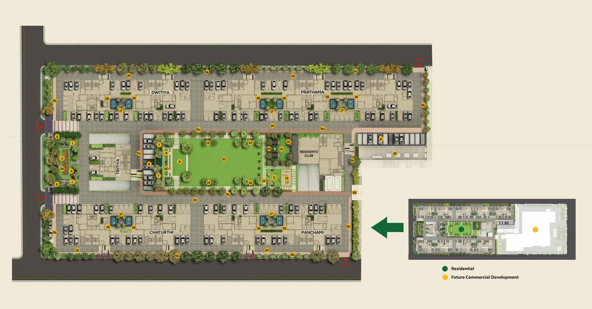 Ambuja Neotia Urvisha — The Condoville — Master Layout Plan