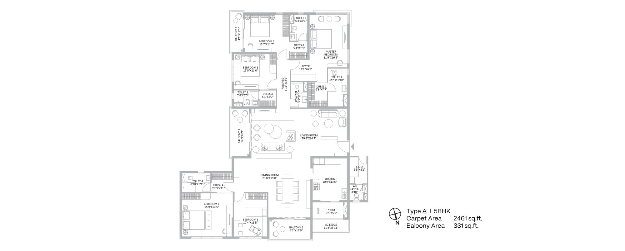 PS One10 — Signature Tower — Floor Plan 1